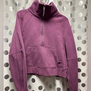 Lululemon Funnel Neck Scuba Cropped Hoodie M/L